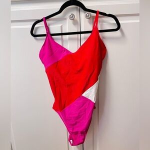Summersalt One Piece- Red, White & Pink Collection- Size 10